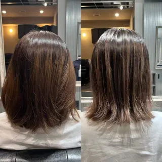 ミディアム カラー KIZU 髪質改善 オカルト怪談のヘアスタイル