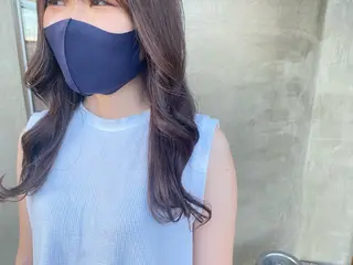 セミロング カラー 柔らかカラー🥛 mayucoのヘアスタイル