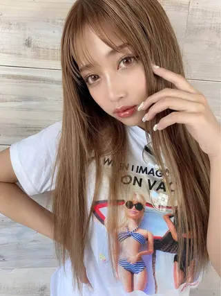 ロング 飯島 有純のヘアスタイル