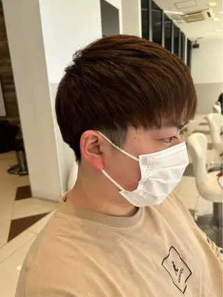 ミディアム メンズカット¥0婦中 カットモデル大上聖矢のヘアスタイル