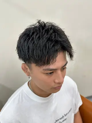 メンズ 梅田/全パーマ特化/ ケアパーマ特化/秋本のヘアスタイル