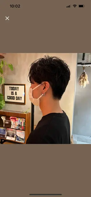 パーマ メンズ 似合わせカット✂︎ 艶カラー・*:湊七海のヘアスタイル