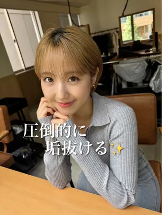 ショート ショート🩵 なりたみゆうのヘアスタイル