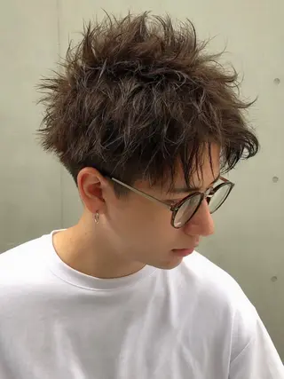 パーマ 原宿波巻きスパイラル パーマTOSHIのヘアスタイル