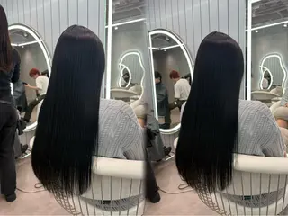ロング カラー ヘアアレンジ 🇰🇷韓国ヘア 髪質改善yamatoのヘアスタイル