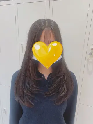 ロング カラー 韓国ヘア nanahaのヘアスタイル