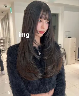 ロング 大橋 りえのヘアスタイル