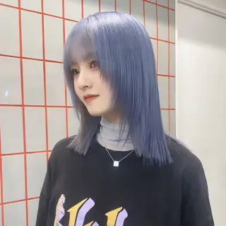 ミディアム カラー Je suis heureuse Miel所属・🐩艶カラー/ chisato🌙のヘアスタイル