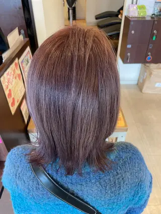 ミディアム カラー 美容室 Jフィドルファドル所属・わきた かずなのヘアスタイル