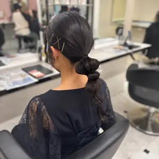 ヘアアレンジ 💙ハイトーン韓国風 色白ヘア💙manaのヘアスタイル