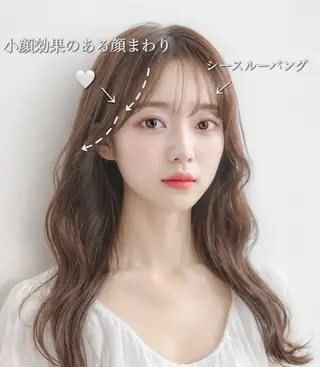 ロング カラー 近藤 若菜のヘアスタイル