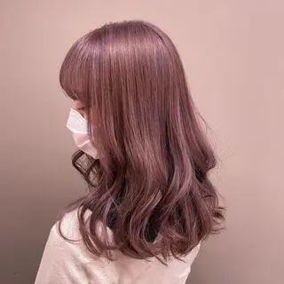 ミディアム カラー ヘアアレンジ 💕上野美容師☁ ブリーチ💖サワのヘアスタイル