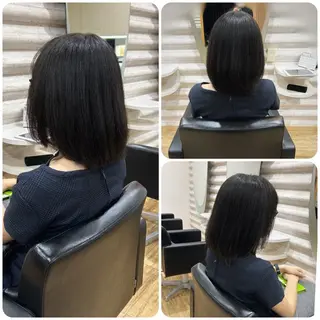 ミディアム カラー カラーダメージが艶々 『ケア特化店』KONのヘアスタイル
