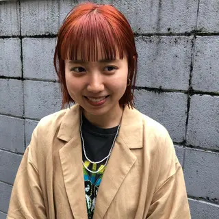 ショート カラー ヘアアレンジ BRUNTJET所属・MAEDA MADOKAのヘアスタイル