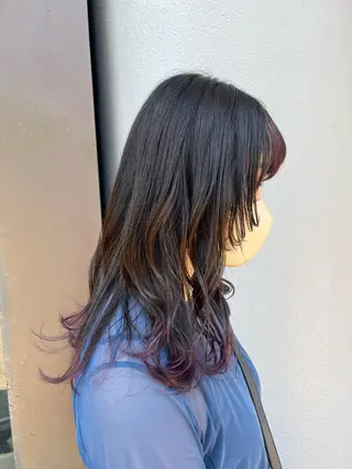 ロング カラー ﾏｽﾀﾞ ｱｲﾘのヘアスタイル