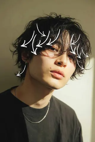 ミディアム メンズ YUNA/ 透明感/暖色カラーのヘアスタイル