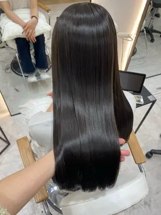 ロング ヘアアレンジ♡博多 髪質改善/艶カラーのヘアスタイル
