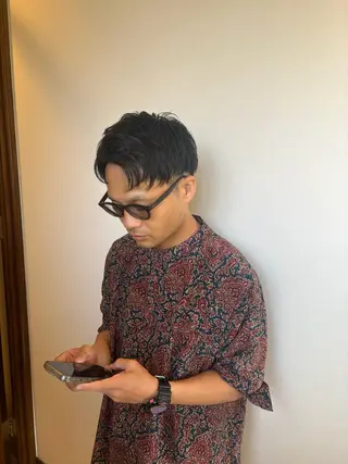 ショート メンズ レイヤーカット/艶髪 /パーマaikoのヘアスタイル