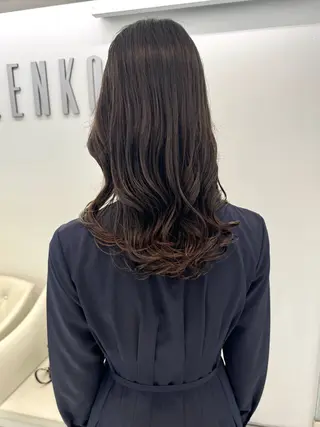 ロング パーマ ZENKO表参道店所属・デジタルパーマ 🌀ボブ　萩原　龍のヘアスタイル