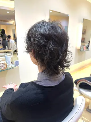 ショート パーマ メンズ メンズパーマ特化 外山 健太のヘアスタイル