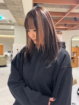 ロング カラー kakeru レイヤー、ボブパーマのヘアスタイル