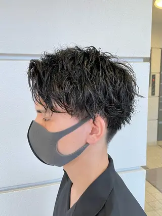 パーマ メンズ 西村 れいのヘアスタイル
