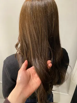 ロング カラー 🦋‪ハイトーンカラ ー🦋‪熊田 史織のヘアスタイル