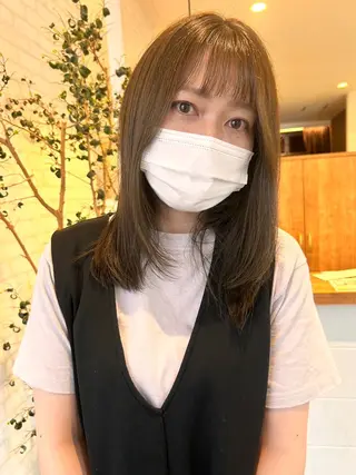 ミディアム カラー ヘアアレンジ ❣️倉敷❣️美髪 カラー能登一成のヘアスタイル