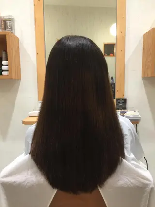 ロング パーマ ツヤ髪専門美容師 桑原 和誠のヘアスタイル