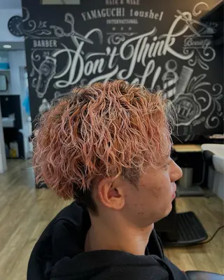 パーマ メンズ ヘア&メイクヤマグチトゥシェル所属・池部 宥伎のヘアスタイル