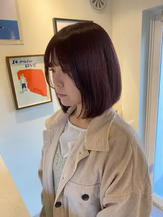 ミディアム カラー 当日予約大歓迎💗 依田瑞希のヘアスタイル