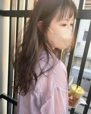 ロング カラー 狭間 千晴のヘアスタイル