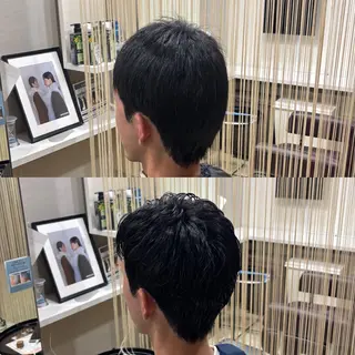 パーマ メンズ 天野 妃菜のヘアスタイル