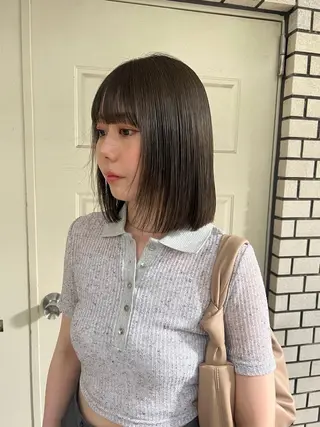 ミディアム まろやか透明感カラー ♡MANAのヘアスタイル
