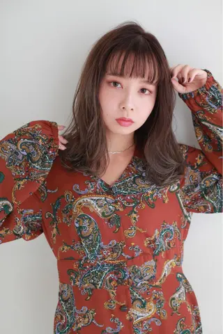 ミディアム カラー NYNY四條畷店 森 亮人のヘアスタイル