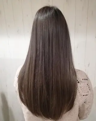 ロング カラー 西川 敏夫のヘアスタイル