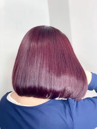 セミロング カラー ヘアアレンジ ⭐️柏木皇気ブリーチ ムラ修正/他店直しのヘアスタイル