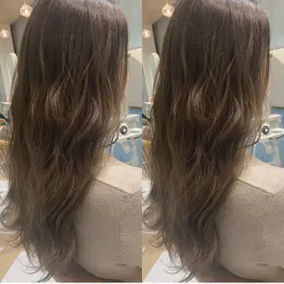 ロング カラー パーマ ヘアアレンジ 韓国ヘア/髪質改善 /Harunaのヘアスタイル