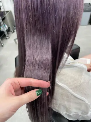 ロング カラー 韓国/ハイトーン/ ボブ🎀MIKU🎀のヘアスタイル