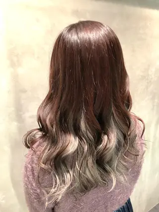 ロング カラー ヘアアレンジ メンズ キッズ 髪質改善/美髪矯 正ヤマモトハルキのヘアスタイル
