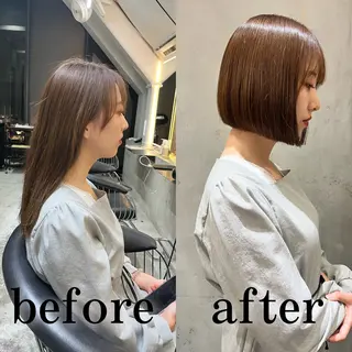 ショート カラー 池袋/似合わせ/縮毛 髪質改善【ugen】のヘアスタイル