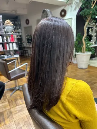 ロング カラー ボブ ショート 髪質改善  相澤晃希のヘアスタイル