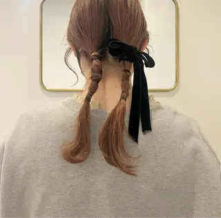 ロング ヘアアレンジ 透明感カラー、 アレンジ/miyuのヘアスタイル