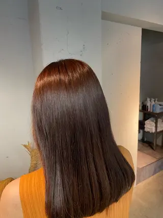 セミロング 透明感・美髪 monsoワニベユナのヘアスタイル