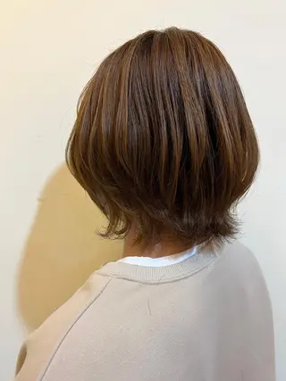 ミディアム 大石 祐那のヘアスタイル