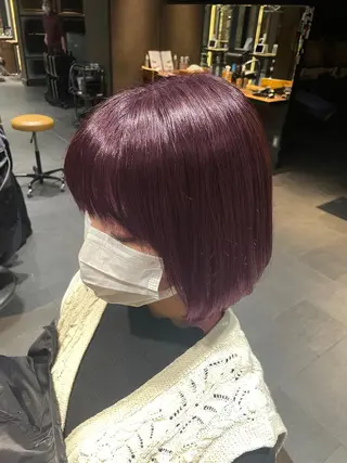 ショート カラー ブリーチ＆縮毛矯正 🧸tomoki🧸のヘアスタイル