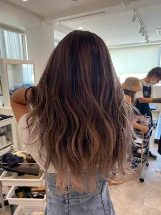 ミディアム カラー JILBLAN京都 ショート/ハイライトのヘアスタイル