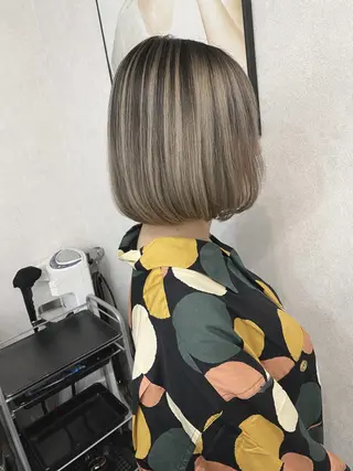ショート ヘアアレンジ カラー ハイライト❣️バレイ ヤージュ❣️　ykrのヘアスタイル