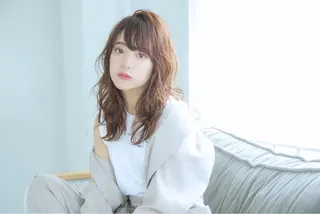 ミディアム カラー パーマ 髪質改善/縮毛矯正/ ボブ/店長/槌矢圭悟のヘアスタイル