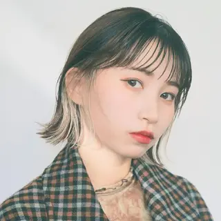 ショート カラー ショートボブ縮毛矯正 特化◇阿武隈川 弘のヘアスタイル